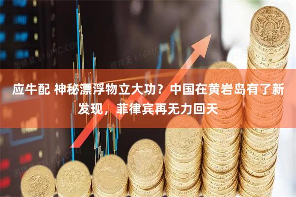 应牛配 神秘漂浮物立大功？中国在黄岩岛有了新发现，菲律宾再无力回天