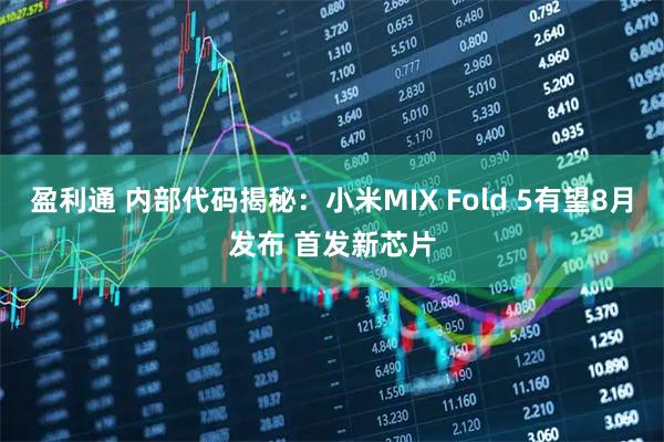 盈利通 内部代码揭秘：小米MIX Fold 5有望8月发布 首发新芯片