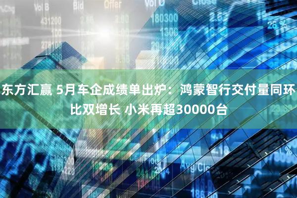 东方汇赢 5月车企成绩单出炉：鸿蒙智行交付量同环比双增长 小米再超30000台