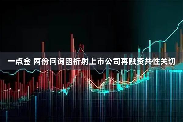 一点金 两份问询函折射上市公司再融资共性关切